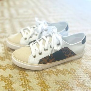 Marlelilley Leopard Suede Sneakers